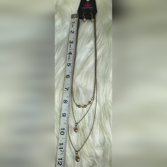 Paparazzi Brass Triple Layer Necklace - Picture 6 of 6